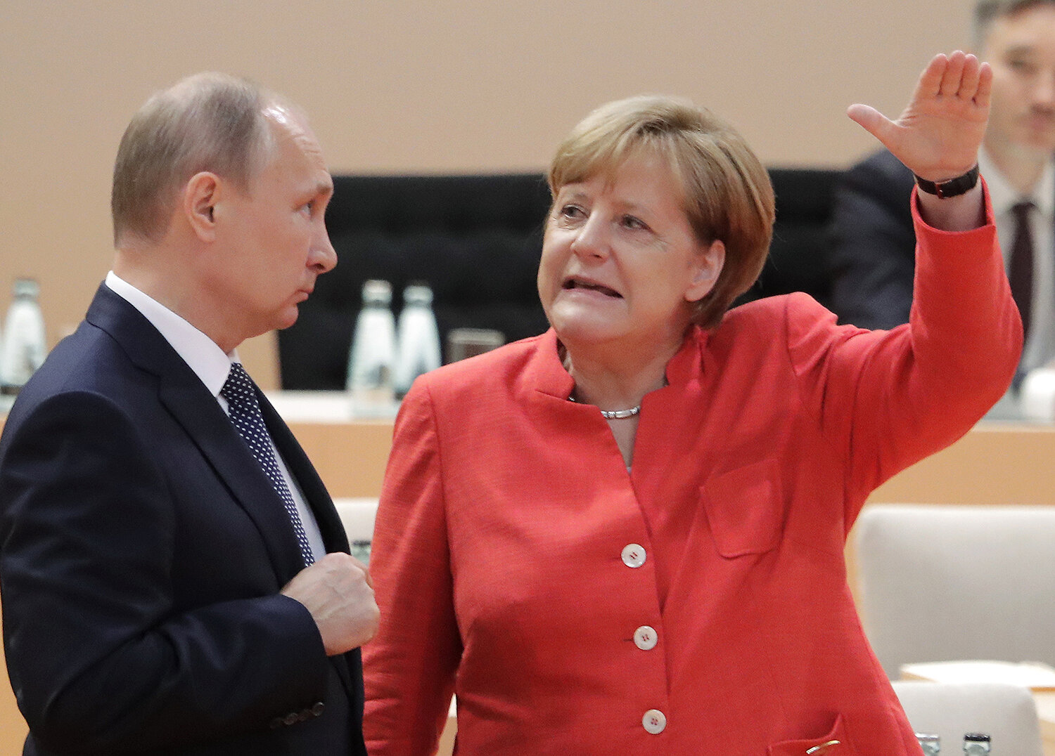 <p>Меркель и президент России Владимир Путин</p>