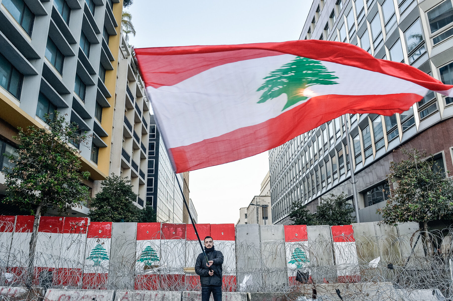 <p>Протесты в Ливане</p>
